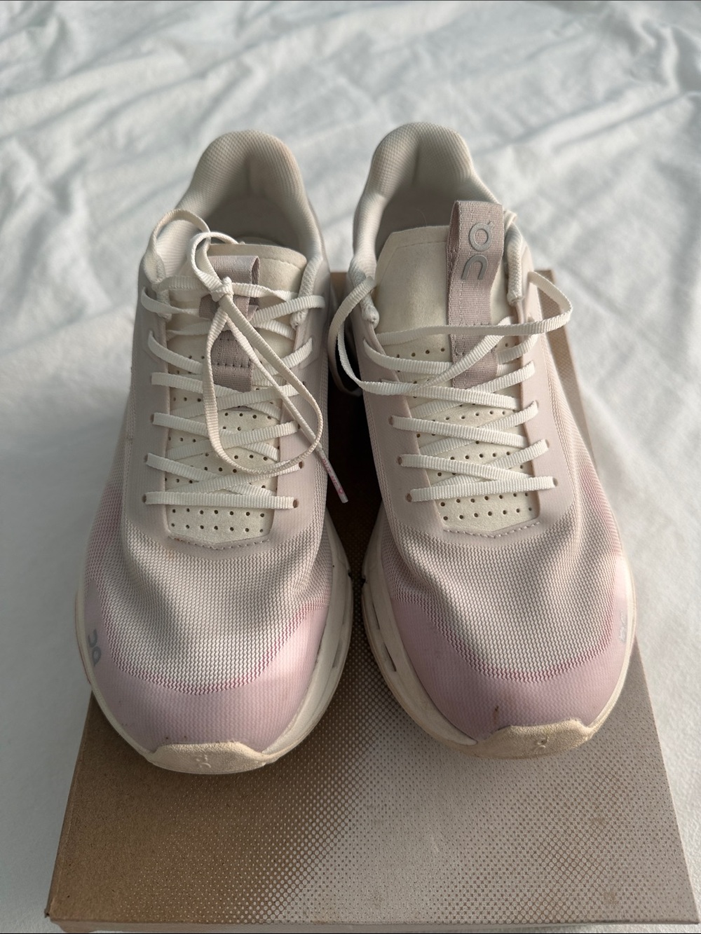 On Running Women's Cloudnova Form 2 Sneakers in Pale Pink and White